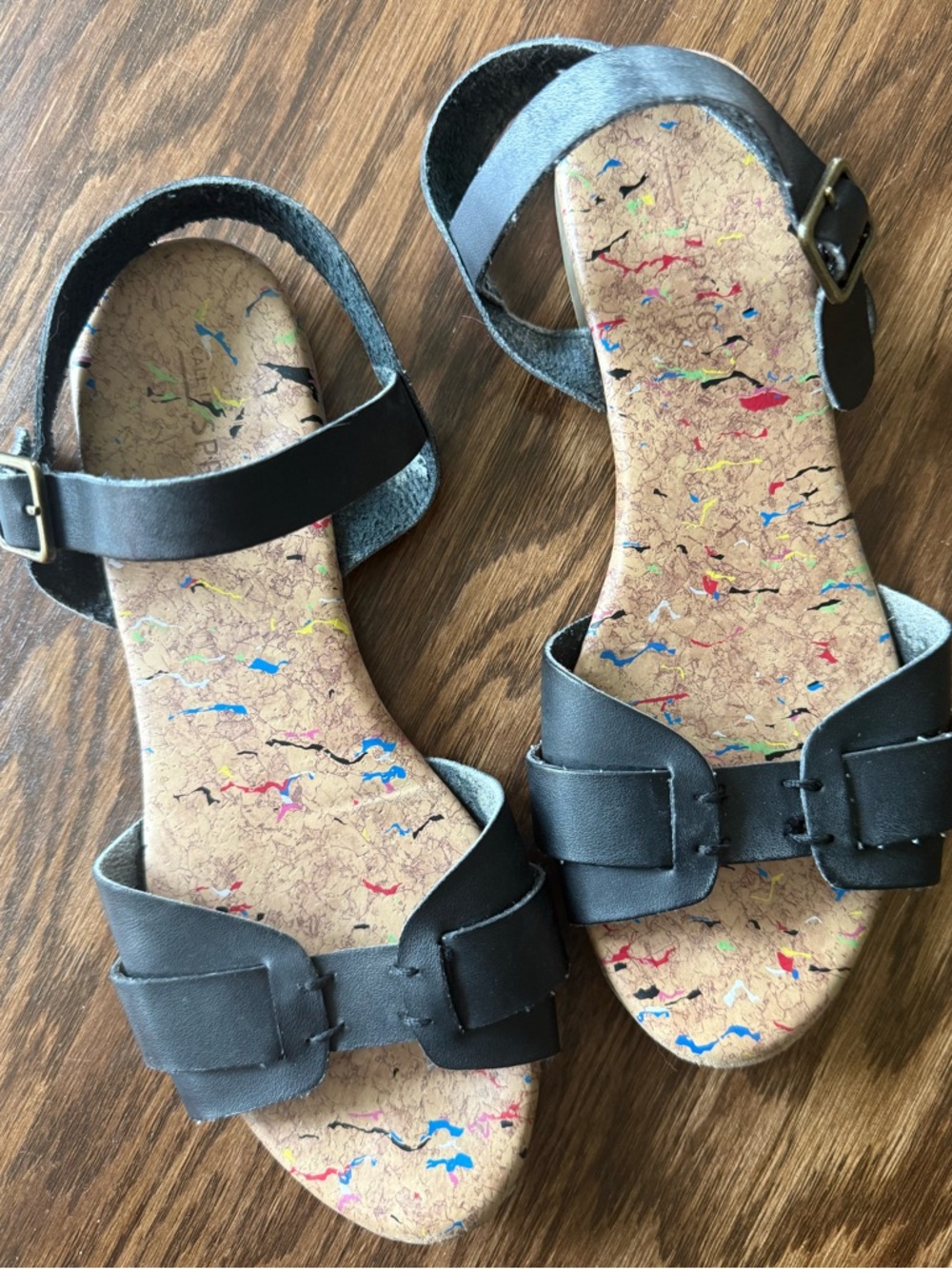 Black Leather Sandals